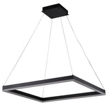 Bethel Matte Black LED Chandelier in Aluminum & Acrylic