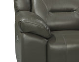 New Classic Furniture Sebastian Leather Recliner with Power Footrest Gray L2641-12P1-LGR