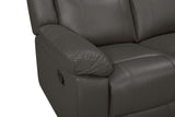 New Classic Furniture Taggart Leather Sofa with Dual Recliner Gray L2642-30-GRY