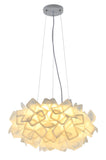 Bethel White LED Chandelier in Metal & Acrylic