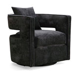 Kennedy Swivel Chair Black TOV-L6145