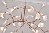 Bethel Matte Copper LED Chandelier in Metal & Acrylic