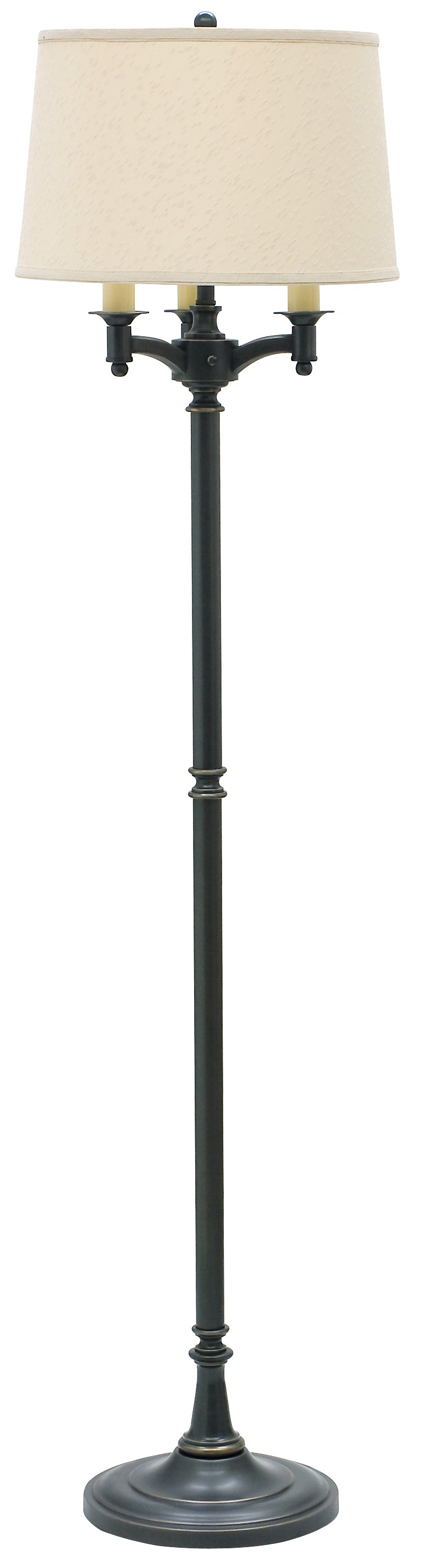 Lancaster 62.75" Antique Brass Six Way Floor Lamp