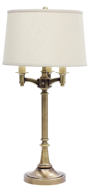 Lancaster 31.75" Antique Brass Six Way Table Lamp