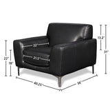 New Classic Furniture Carrara Chair Black L986-10-BLK