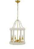 LA101 OFF WHITE & GOLD LIGHT FIXTURE