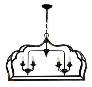 Zeugma LA143B Black Rectangular Lantern