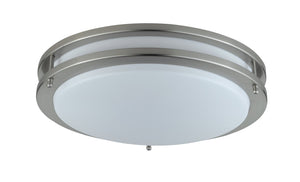 Cal Lighting E26 Socket x 2 Ceiling Fixture LA-184-BS Brushed Steel LA-184-BS