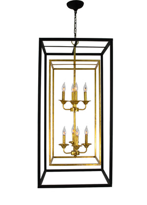 Zeugma LA615 Black and Gold Tall Light