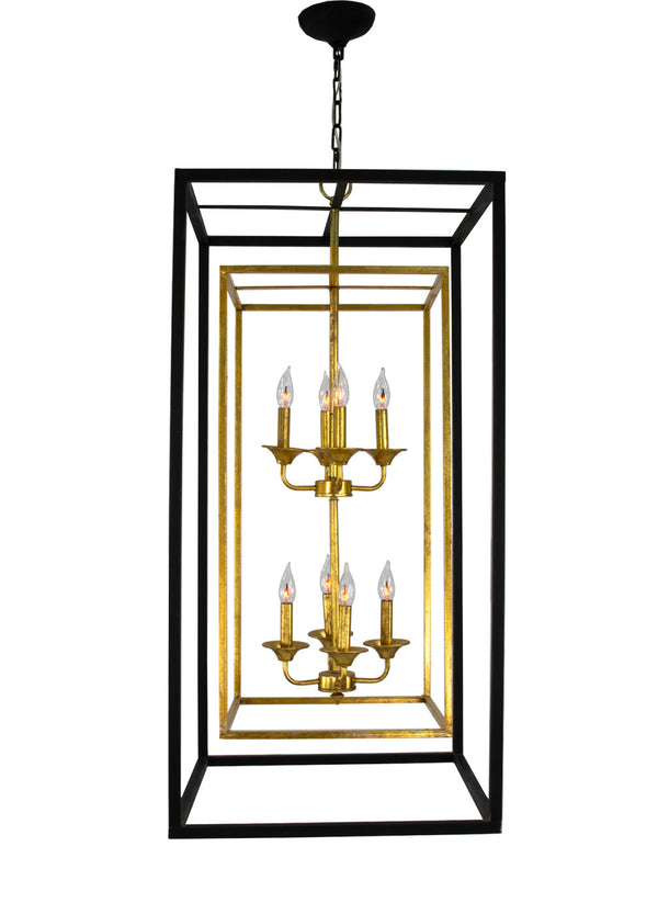 Zeugma LA615 Black and Gold Tall Light
