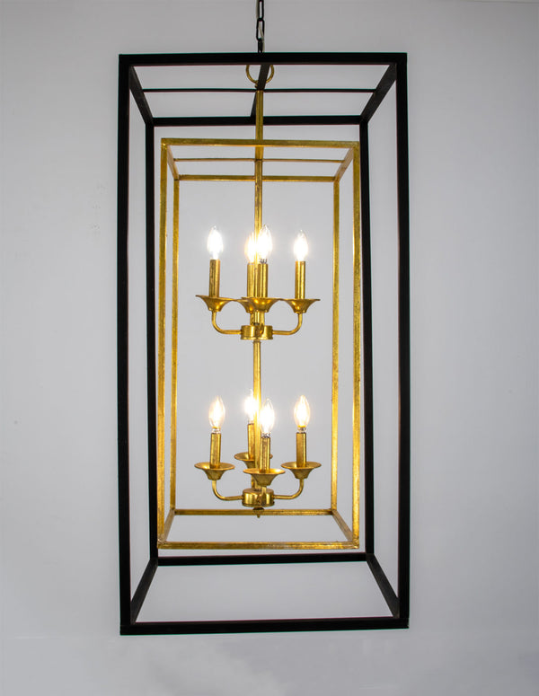 Zeugma LA615 Black and Gold Tall Light