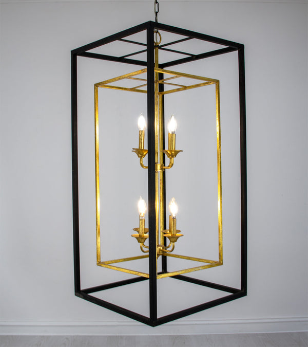 Zeugma LA615 Black and Gold Tall Light
