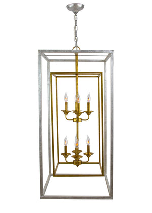 Zeugma LA615 Silver and Gold Tall Light
