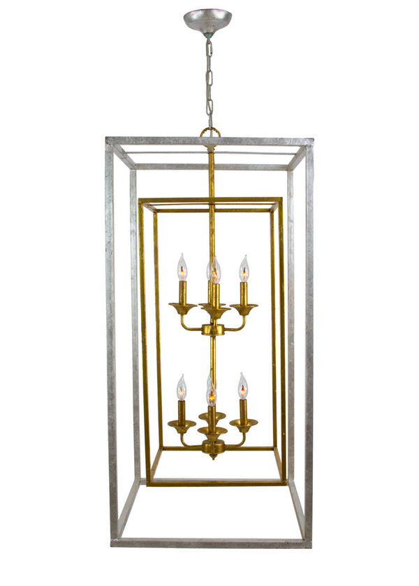Zeugma LA615 Silver and Gold Tall Light