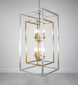 Zeugma LA615 Silver and Gold Tall Light