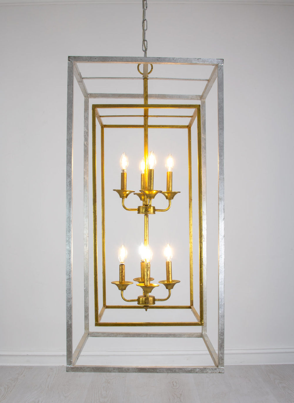 Zeugma LA615 Silver and Gold Tall Light