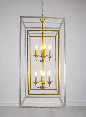 Zeugma LA615 Silver and Gold Tall Light