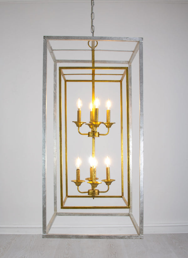 Zeugma LA615 Silver and Gold Tall Light
