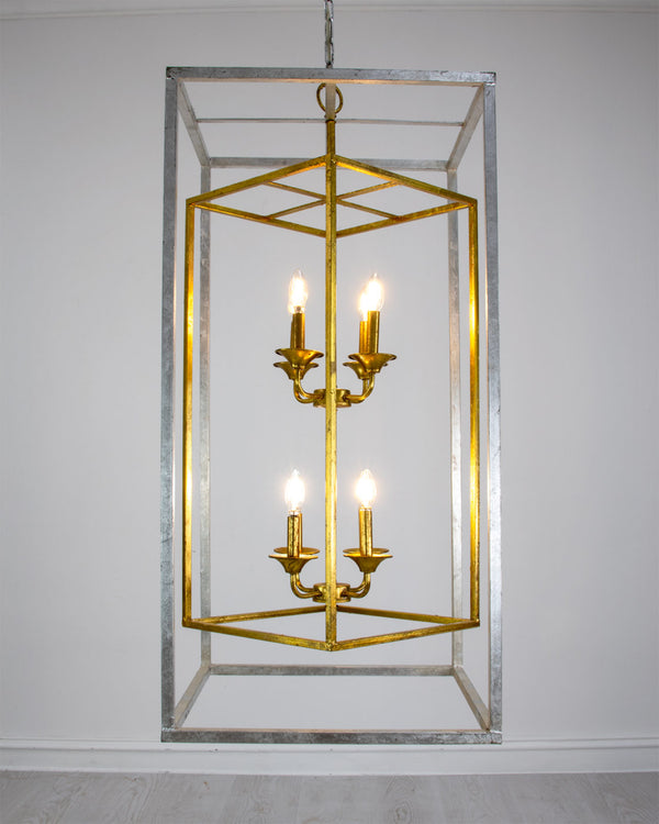 Zeugma LA615 Silver and Gold Tall Light