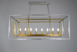 Zeugma LA616 Silver and Gold Rectangular Light