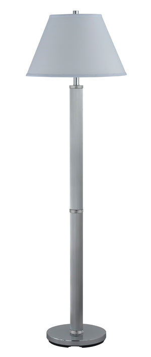 Cal Lighting 100W Metal Floor Lamp with Push Thru Switch LA-8003FL-1CH Chrome LA-8003FL-1CH