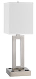 Sarnia Metal Desk Lamp with 1 Outlet And 2 Usb Charging Ports