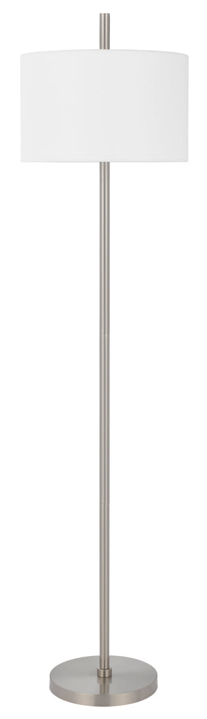 Cal Lighting Roanne Metal Floor Lamp LA-8041FL Brushed Steel LA-8041FL