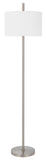 Cal Lighting Roanne Metal Floor Lamp LA-8041FL Brushed Steel LA-8041FL