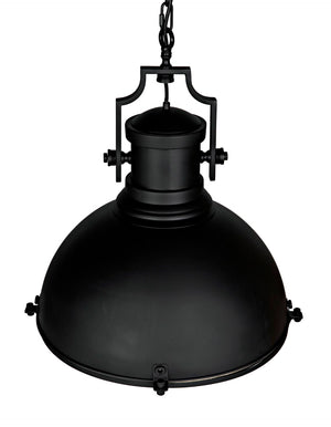 Noir Metal Marine Fixture Pendant LAMP334MTB