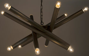 Noir Lex Chandelier LAMP411ASV