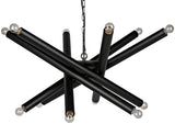 Noir Lex Chandelier LAMP411MTB