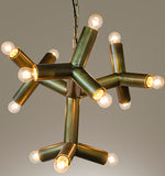 Noir Snow Flake Chandelier LAMP531MB