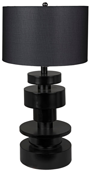 Noir Wilton Table Lamp LAMP622MTBSH