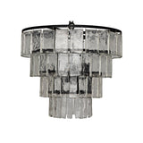 Noir Carnegie Chandelier LAMP684M