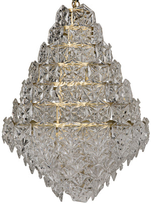 Noir Neive Chandelier LAMP693MB-L