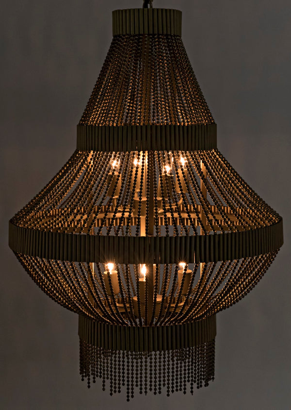 Noir Domo Chandelier LAMP695MB