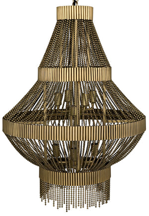 Noir Domo Chandelier LAMP695MB