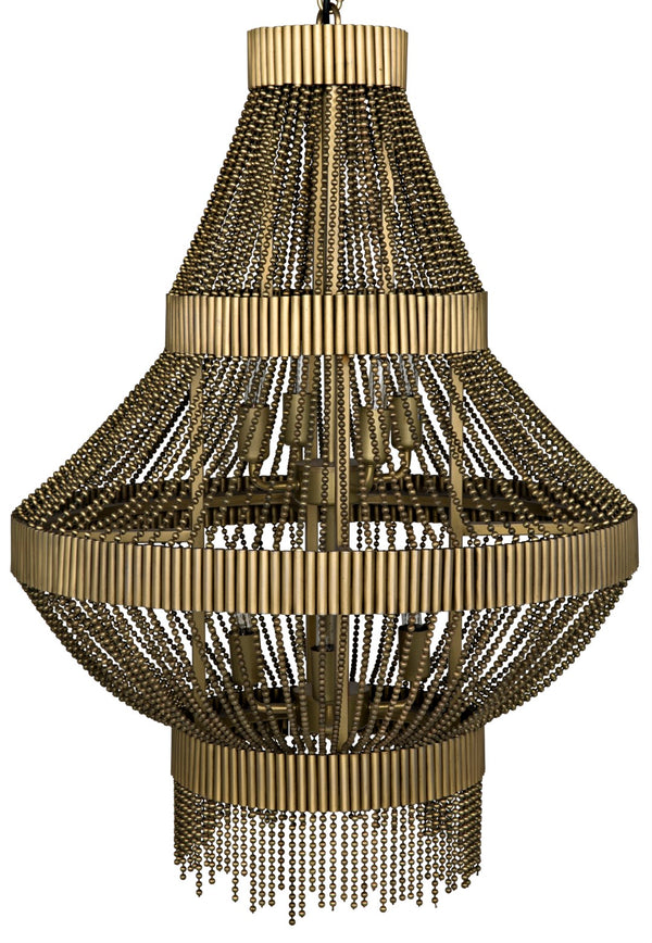 Noir Domo Chandelier LAMP695MB