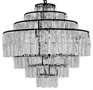 Noir Satellite Chandelier LAMP730MTB