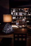 Noir Sheba Table Lamp with Black Shade LAMP755BMSH