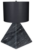 Noir Sheba Table Lamp with Black Shade LAMP755BMSH