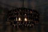 Noir Vulcan Chandelier LAMP778MTB