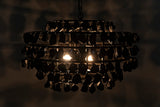 Noir Vulcan Chandelier LAMP778MTB