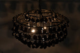 Noir Vulcan Chandelier LAMP778MTB