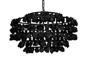 Noir Vulcan Chandelier LAMP778MTB