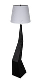 Noir Rhombus Floor Lamp with Shade LAMP779MTBSH