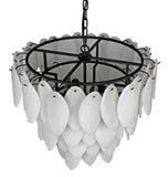 Noir Lotus Chandelier LAMP780MTB