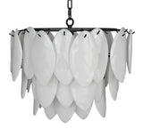 Noir Lotus Chandelier LAMP781MTB