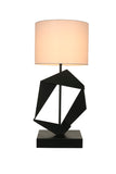 Noir Timothy Table Lamp with Shade LAMP784MTBSH