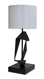 Noir Timothy Table Lamp with Shade LAMP784MTBSH